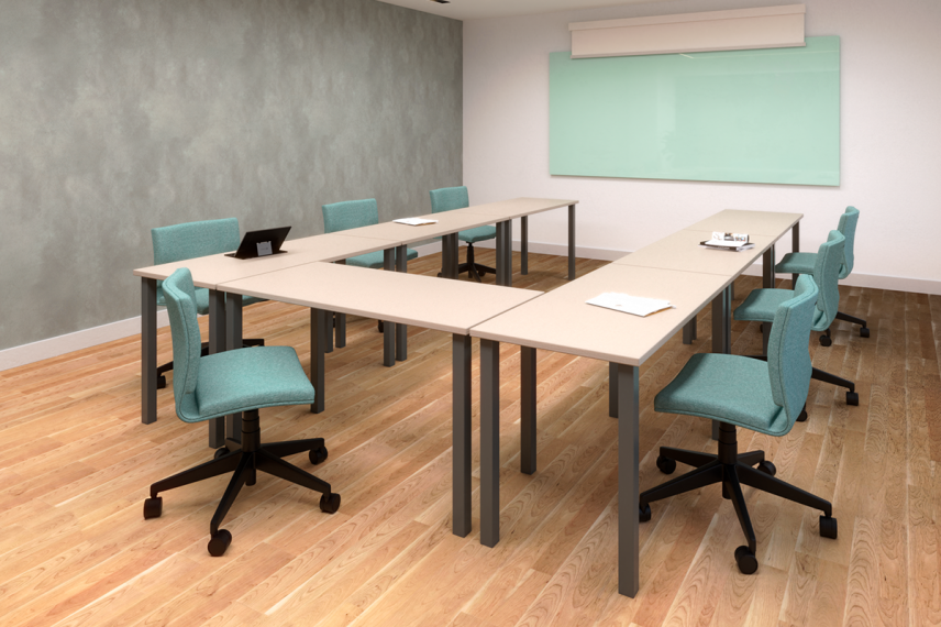 Diversidade de layouts com a Mesa de Reunião Componível